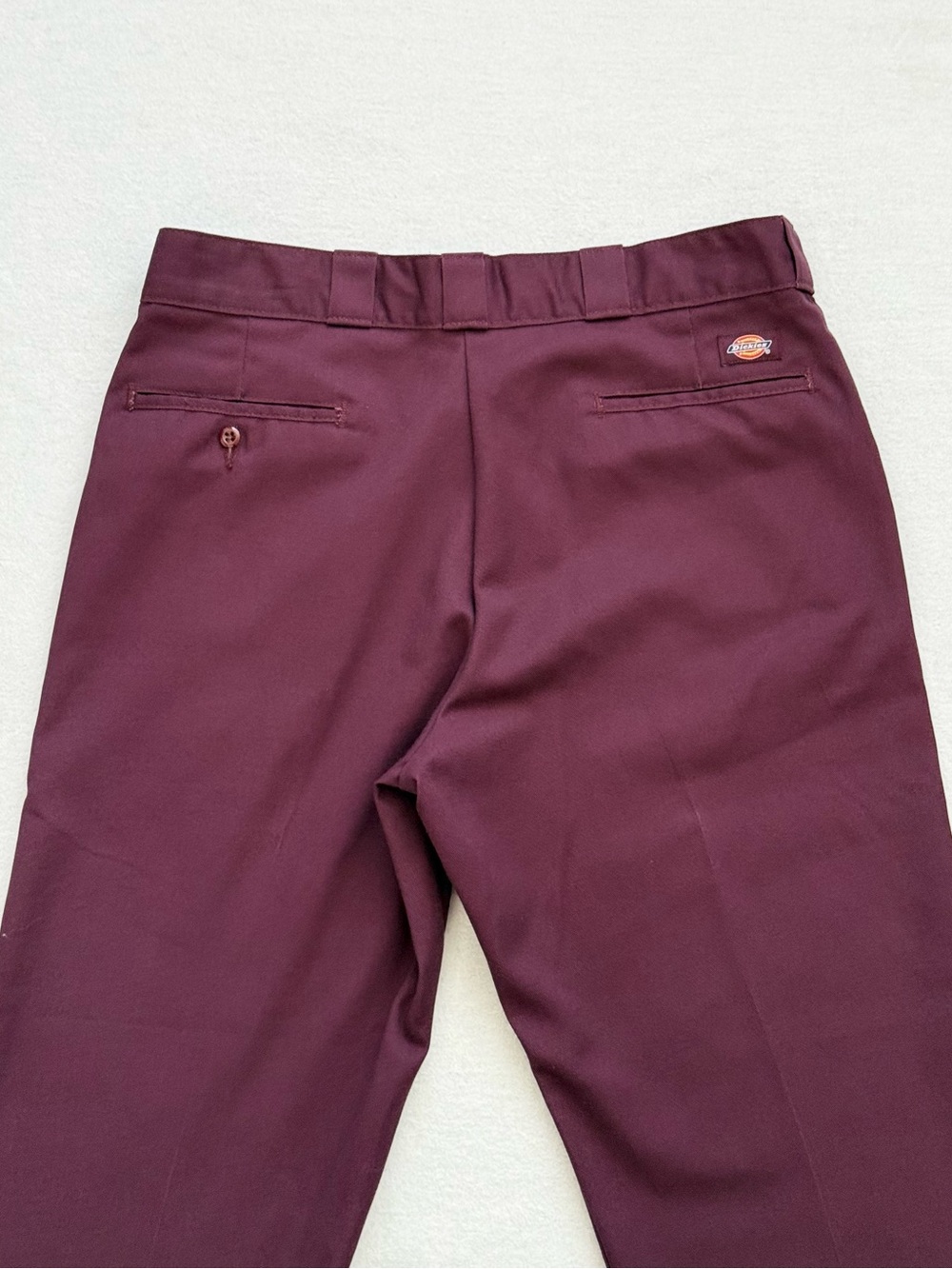 Dickies 874 Original Fit Work Pants Men’s 36x30 Burgundy Straight Leg - Picture 4 of 9